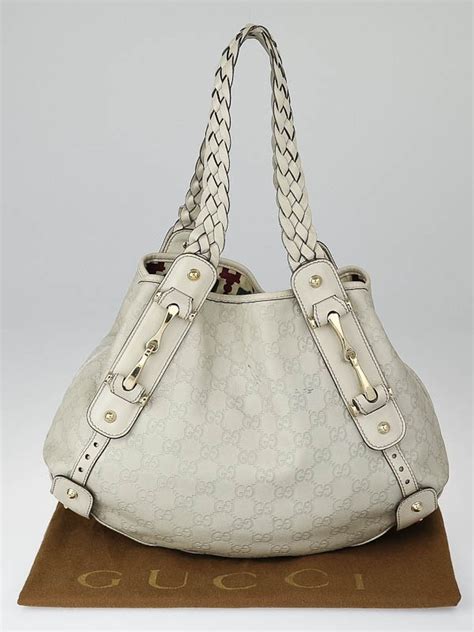 Pelham leather handbag Gucci White in Leather 